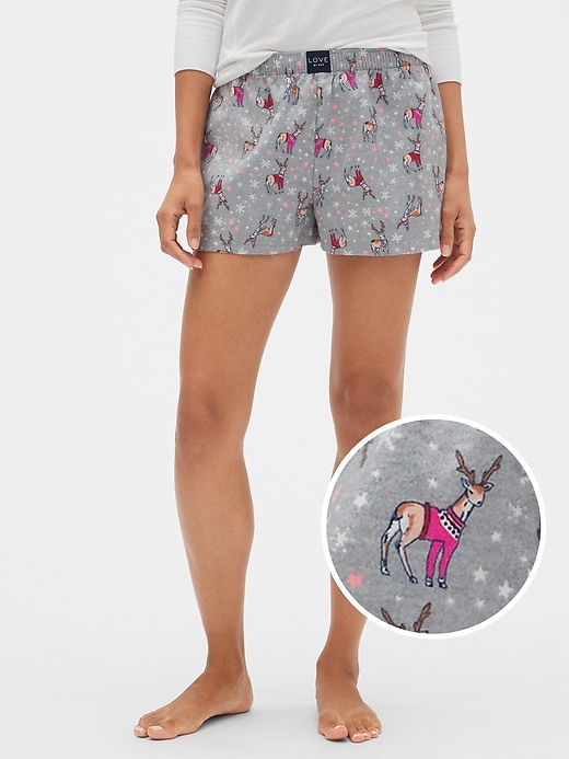 Image number 5 showing, Print Flannel Shorts
