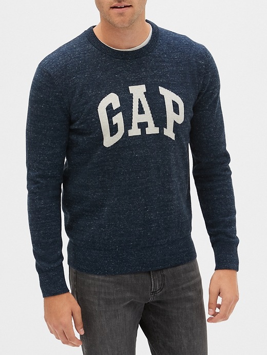 Image number 1 showing, Crewneck Logo Sweater