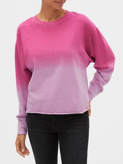 View large product image 1 of 1. Drapey-Sleeve Sweatshirt