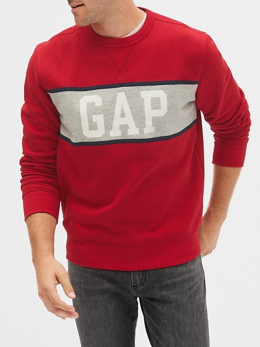 Image number 1 showing, Gap Logo Colorblock Crewneck Sweatshirt
