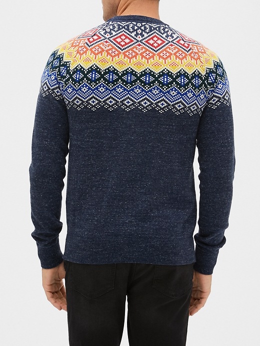 Image number 2 showing, Fair Isle Crewneck Sweater