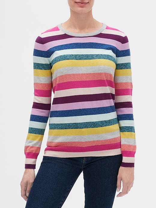 Image number 6 showing, Pattern Crewneck Sweater