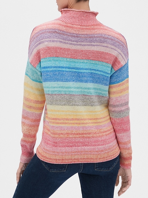 Image number 2 showing, Stripe Turtleneck Sweater