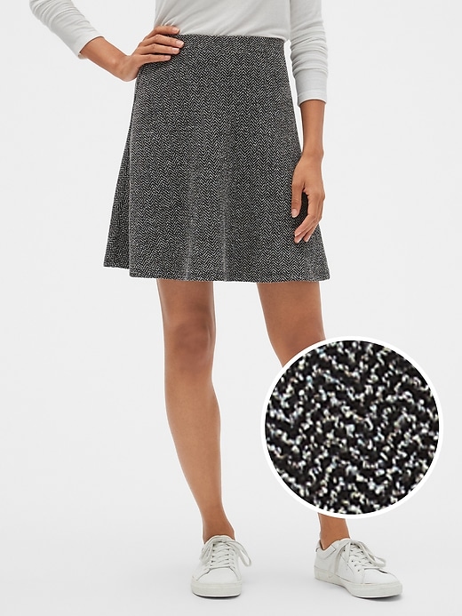 Image number 1 showing, Fit and Flare Tweed Skirt