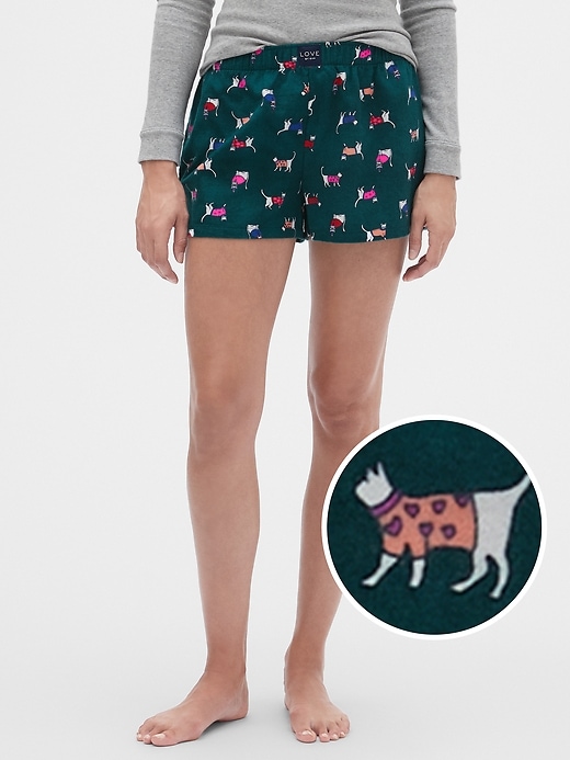 Image number 6 showing, Print Flannel Shorts