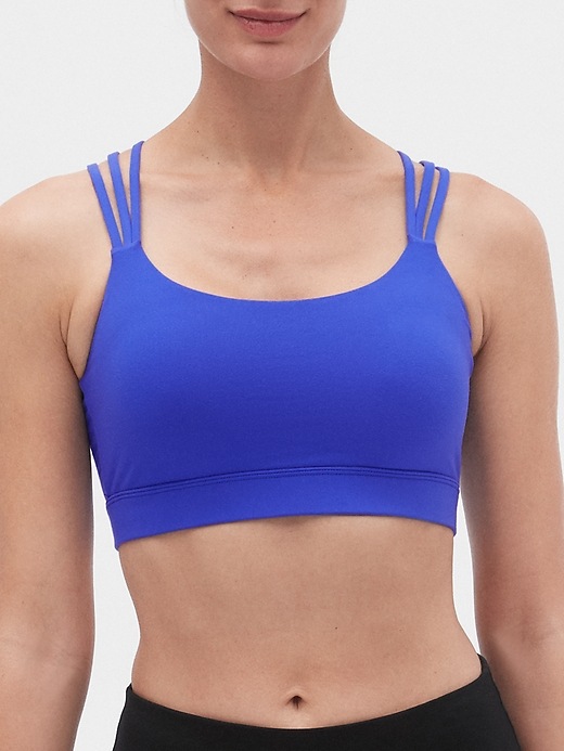 View large product image 1 of 1. GapFit Medium Impact Multi-Strap Sports Bra