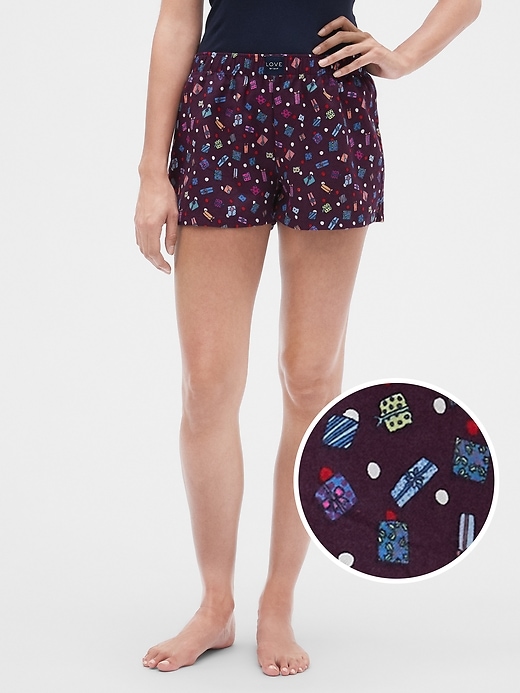 Image number 7 showing, Print Flannel Shorts
