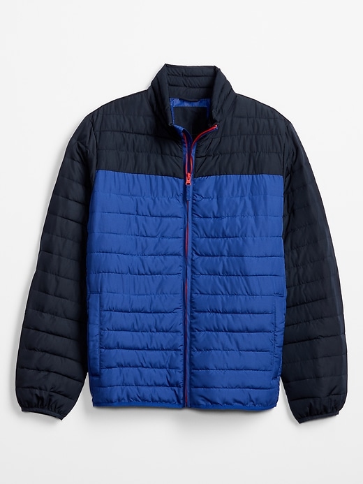 Image number 3 showing, Lightweight Colorblock Puffer Jacket