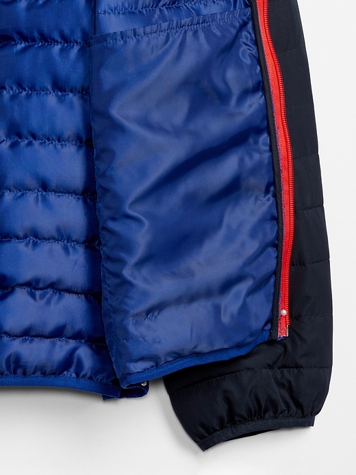 Image number 4 showing, Lightweight Colorblock Puffer Jacket