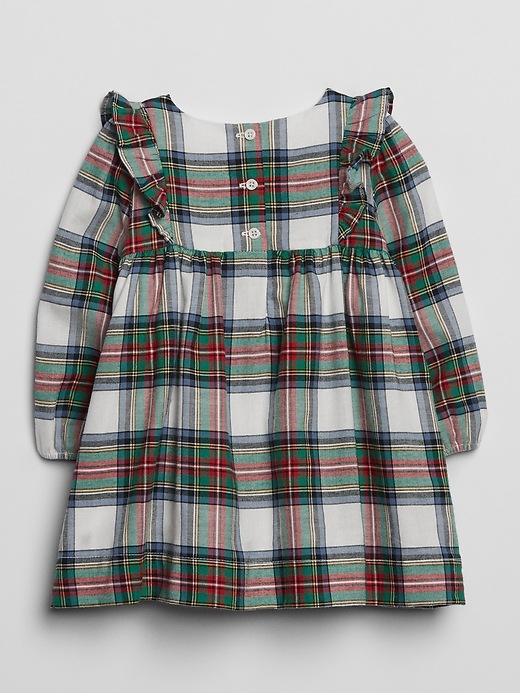 View large product image 2 of 2. Baby Plaid Ruffle Dress