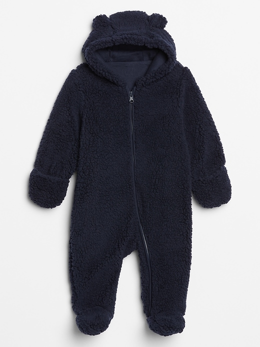 Image number 4 showing, Baby Sherpa Hoodie One-Piece