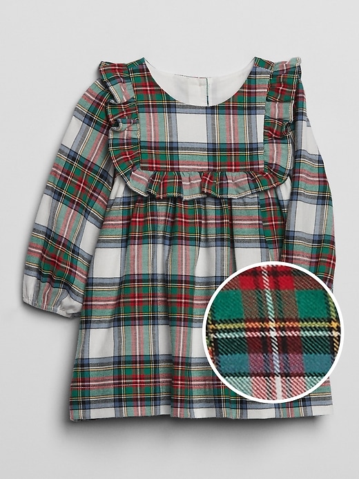 View large product image 1 of 2. Baby Plaid Ruffle Dress