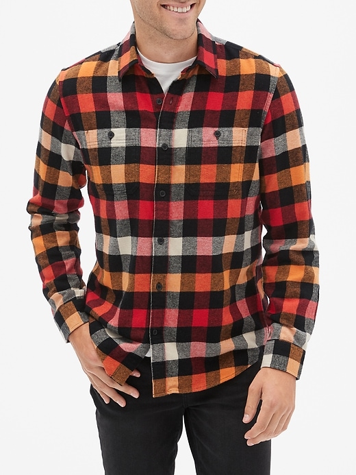 View large product image 1 of 1. Flannel Shirt in Standard Fit