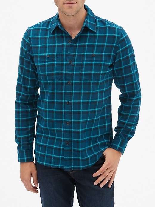 View large product image 1 of 1. Flannel Shirt in Standard Fit