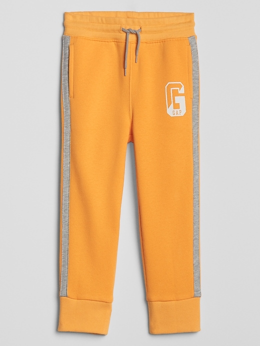View large product image 1 of 1. Toddler Gap Logo Side-Stripe Fleece Joggers