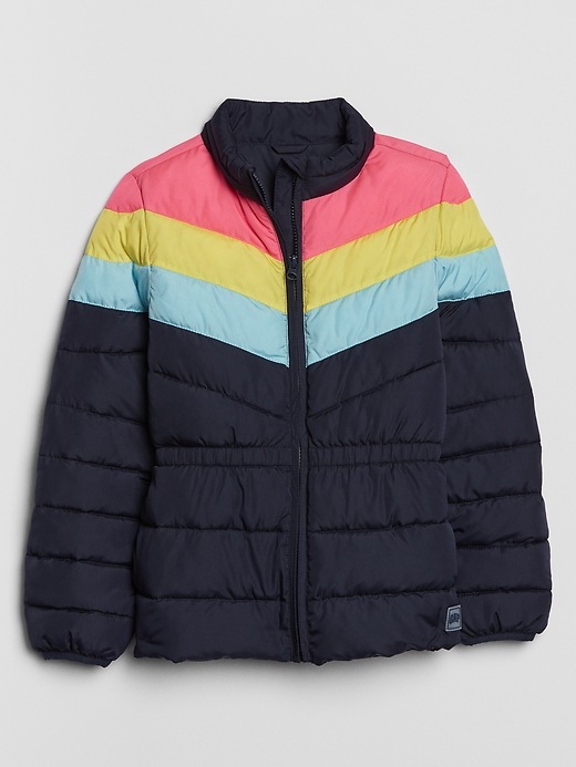View large product image 1 of 1. Kids Colorblock Puffer Jacket