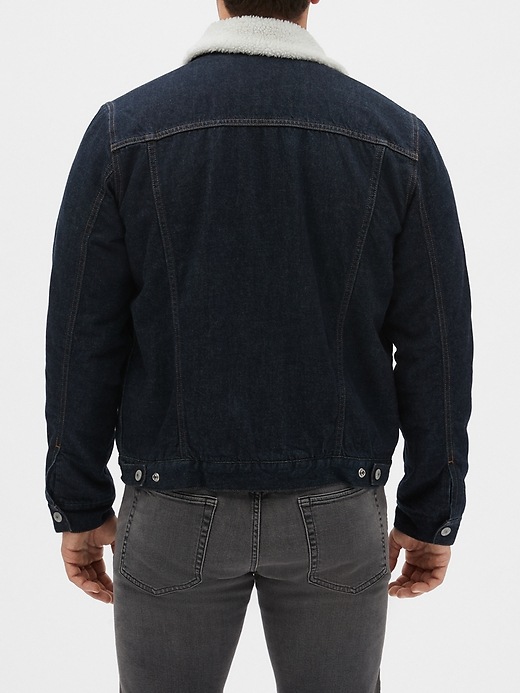 Image number 2 showing, Sherpa-Lined Icon Denim Jacket