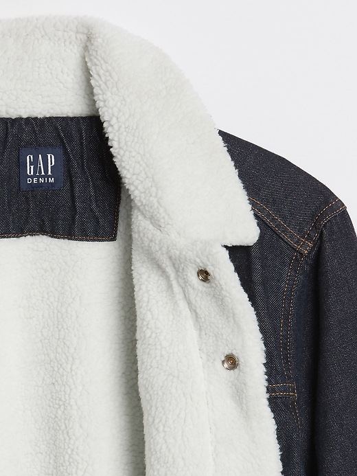 Image number 5 showing, Sherpa-Lined Icon Denim Jacket