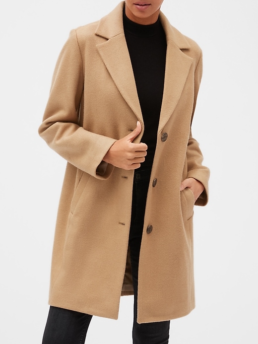 Image number 2 showing, Wool-Blend Coat