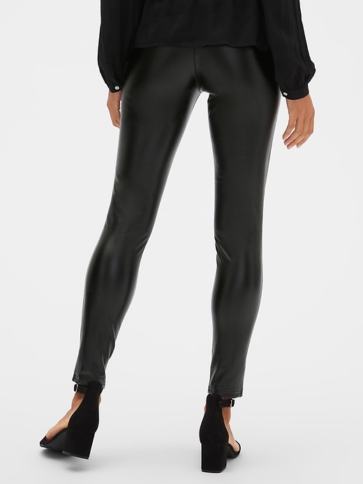 Image number 2 showing, Faux-Leather Leggings