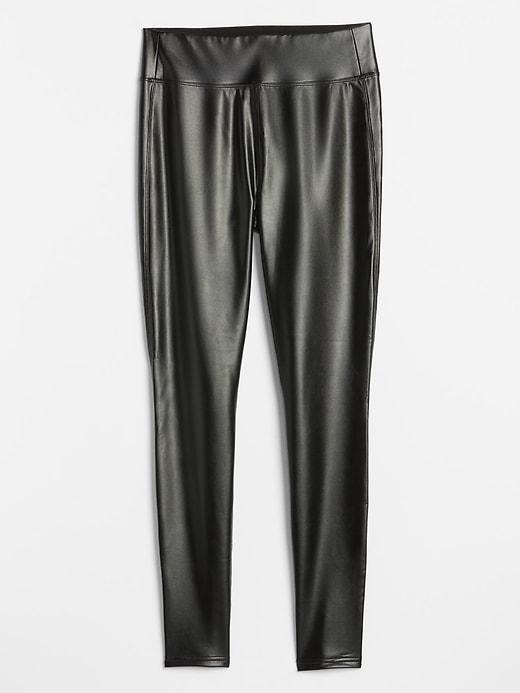 Image number 3 showing, Faux-Leather Leggings