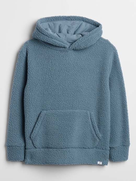 View large product image 1 of 1. Kids Sherpa Pullover Hoodie