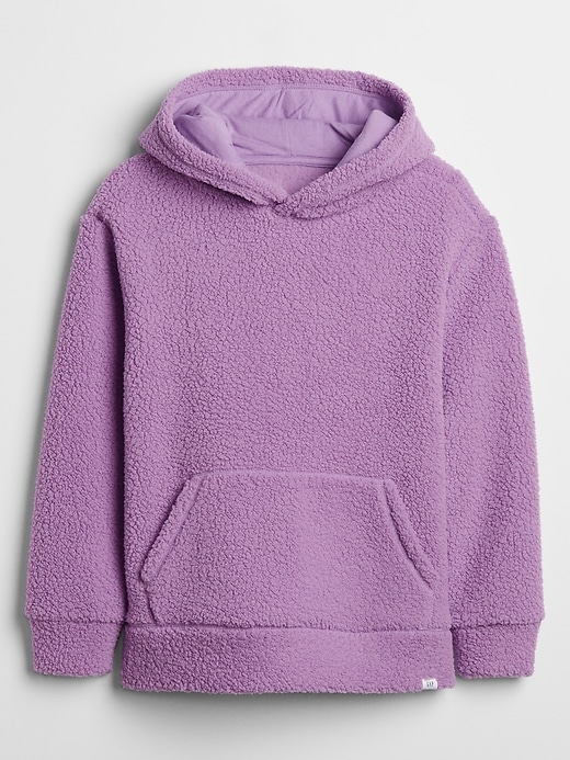 View large product image 1 of 1. Kids Sherpa Pullover Hoodie
