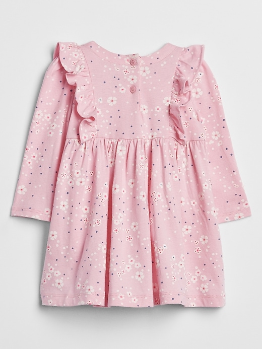 View large product image 2 of 2. Baby Ruffle Floral Print Dress