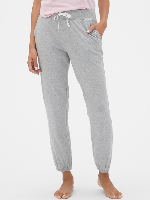 View large product image 1 of 1. Print Joggers in Cotton-Modal