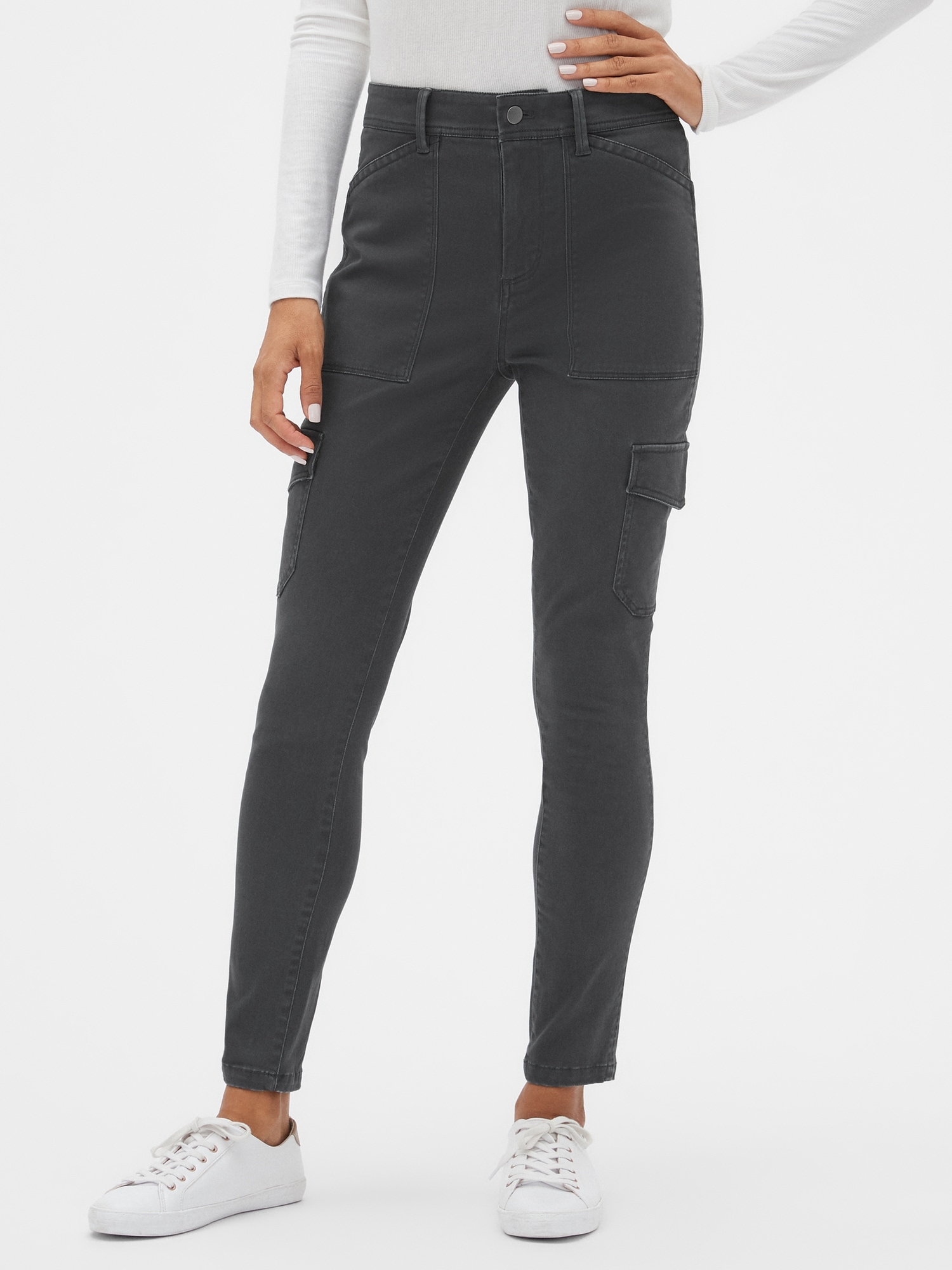 gray skinny pants