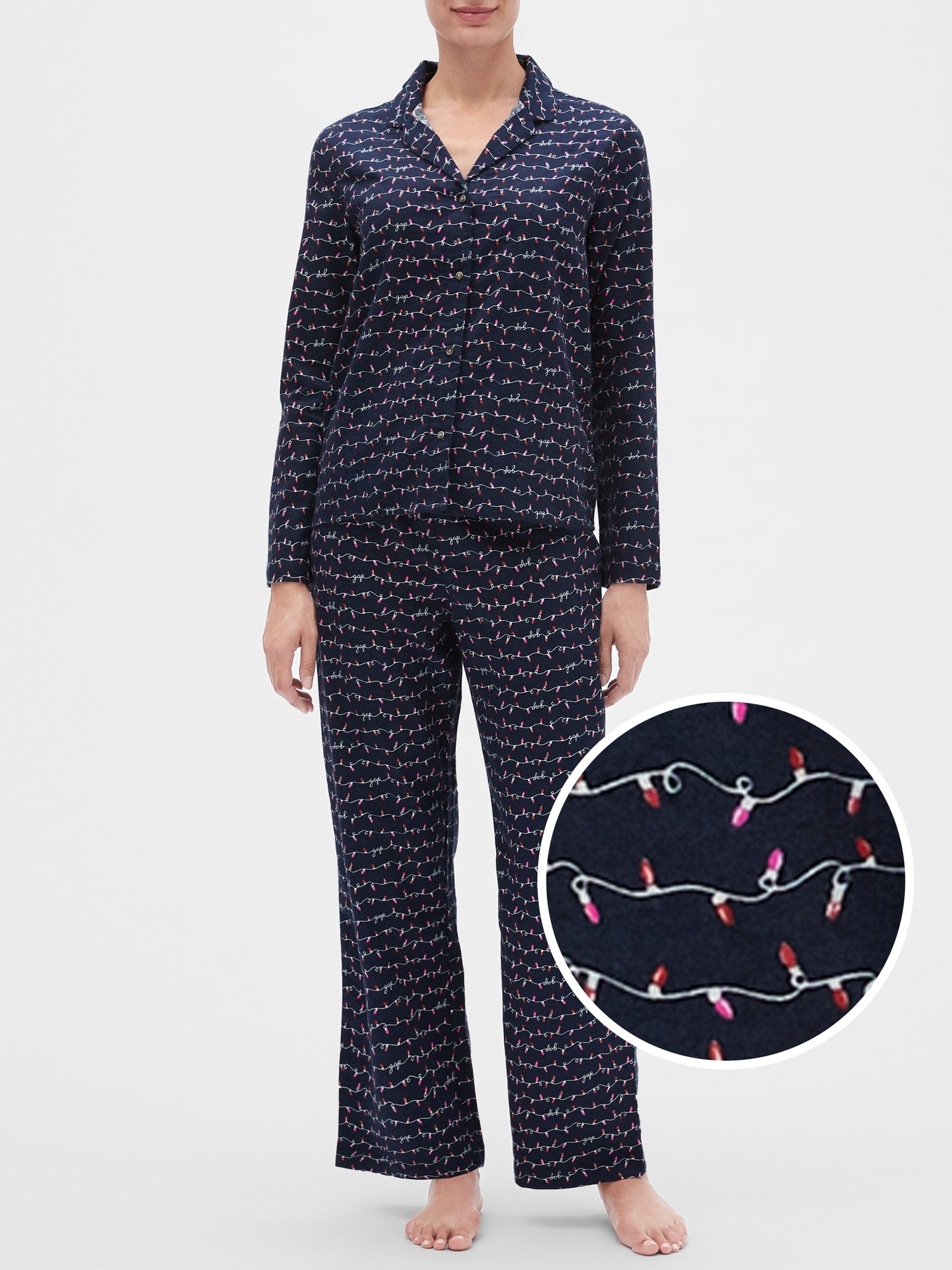 gap factory flannel pajamas