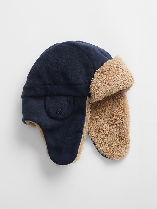 View large product image 1 of 1. Kids Sherpa-Lined Trapper Hat