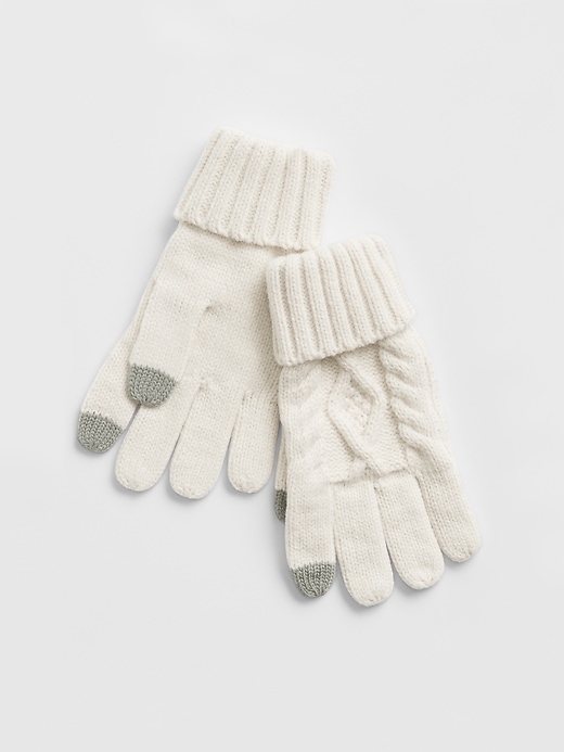 View large product image 1 of 1. Kids Cable-Knit Gloves