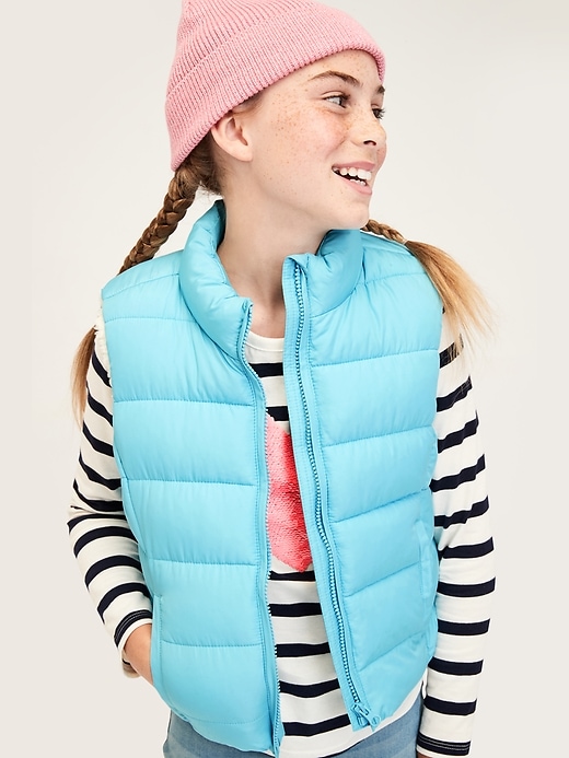 Image number 3 showing, Kids Sherpa-Lined Puffer Vest