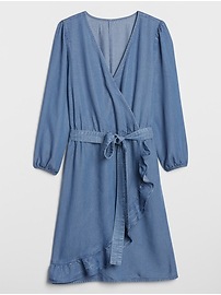View large product image 3 of 3. Wrap Dress in TENCEL&#153