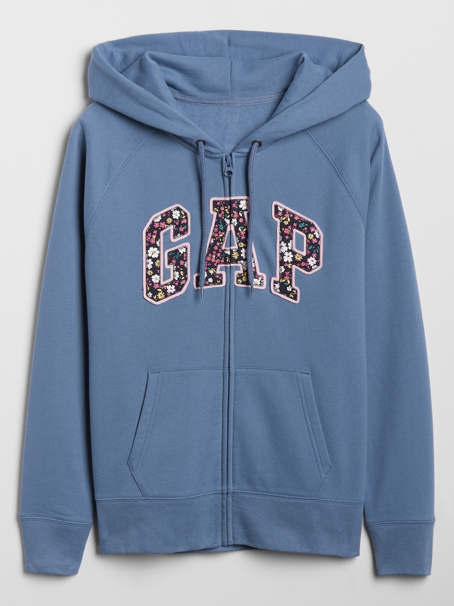 Gap Kids Girls M Medium Zipper Front Hoodie White Sequin Pink Logo