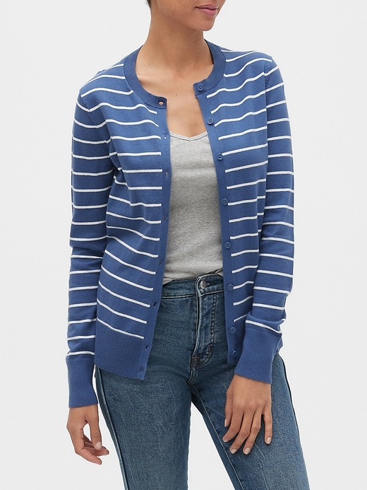 Image number 5 showing, Crewneck Cardigan Sweater