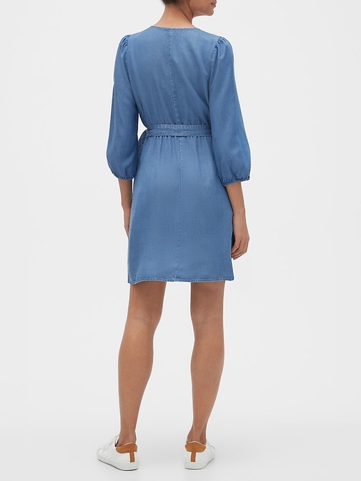 View large product image 2 of 3. Wrap Dress in TENCEL&#153