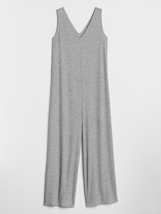 Image number 3 showing, Softspun V-Neck Wide-Leg Jumpsuit