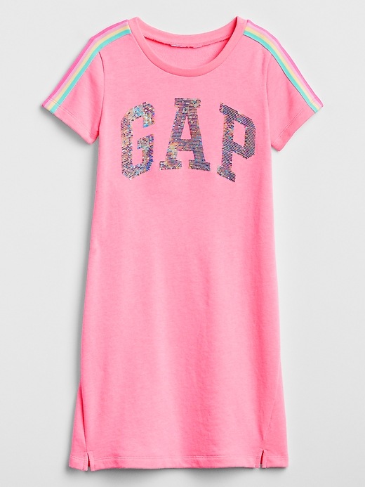 Image number 2 showing, Kids Gap Logo Flippy Sequin T-Shirt Dress