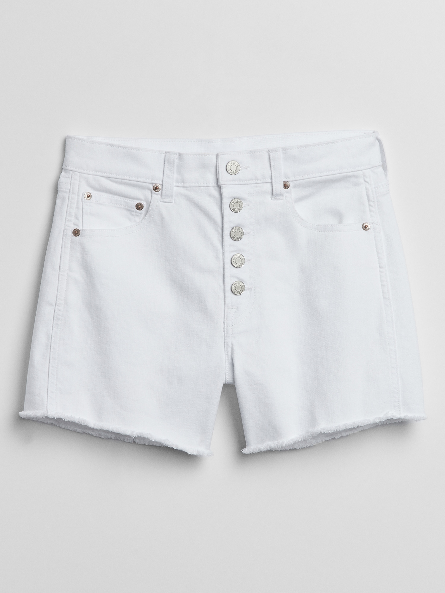 white ripped shorts womens