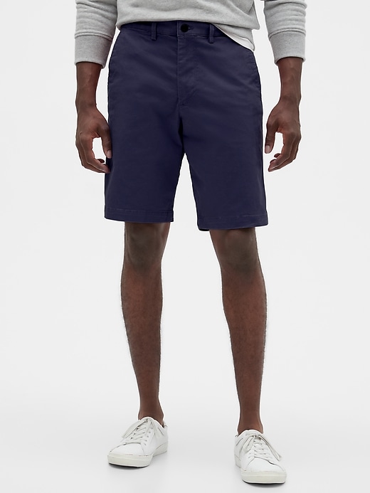 View large product image 1 of 1. 10" Essential Khaki Shorts
