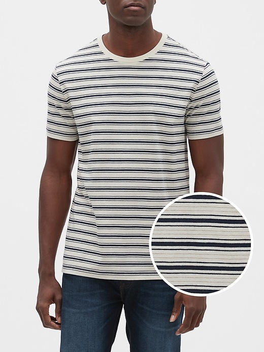 Image number 1 showing, Stripe Short Sleeve T-Shirt