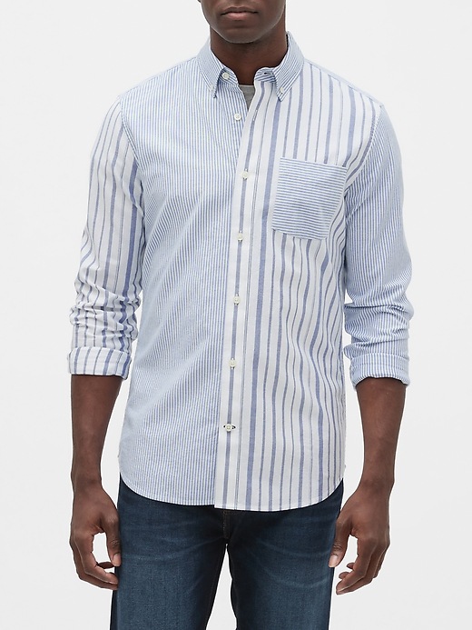 Oxford Shirt In Slim Fit Gap Factory