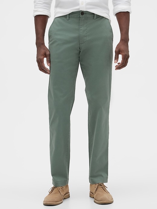 Essential Khakis in Straight Fit with GapFlex | Gap Factory