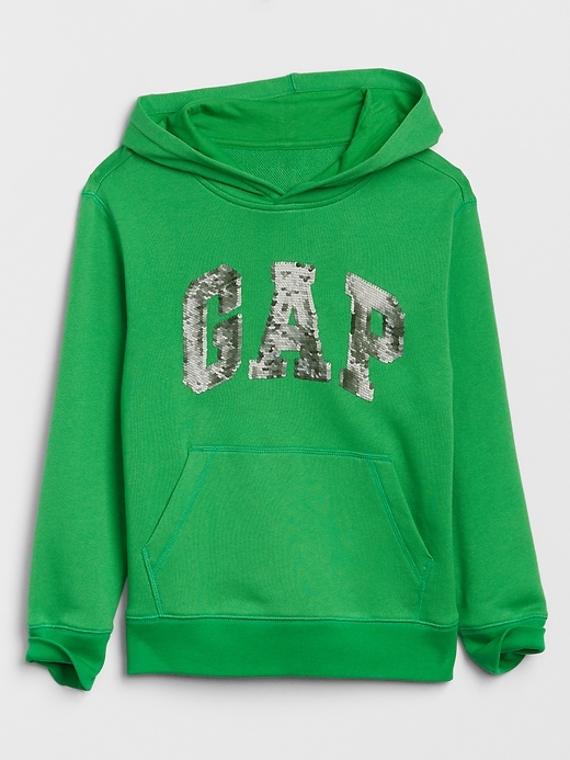 Image number 1 showing, Kids Gap Logo Flippy Sequin Hoodie