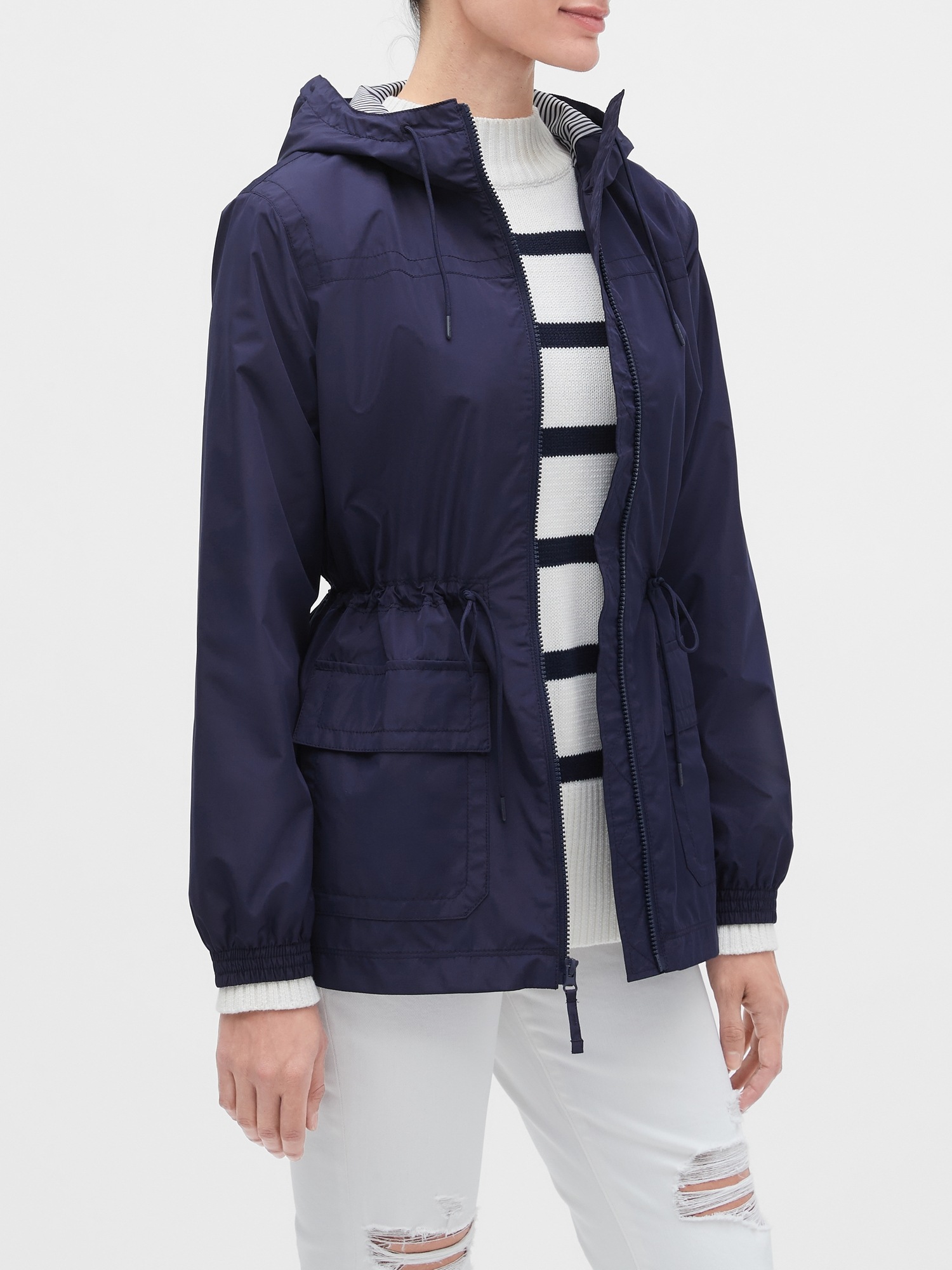 gap women's rain jackets