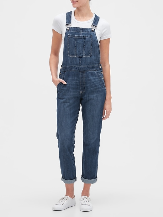 Relaxed Denim Overalls
