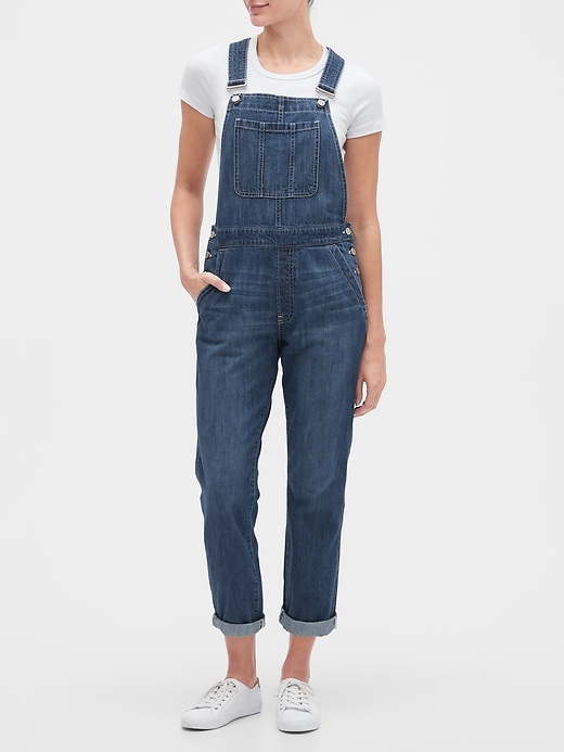 Image number 1 showing, Relaxed Denim Overalls