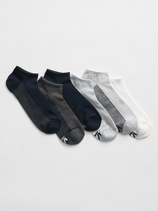 View large product image 1 of 1. GapFit Colorblock Ankle Socks (6-pack)